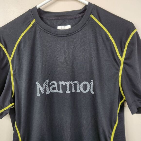 Marmot Mens Frontside Spellout Breathable Short Sleeve Activewear Tee Small - Picture 3 of 5